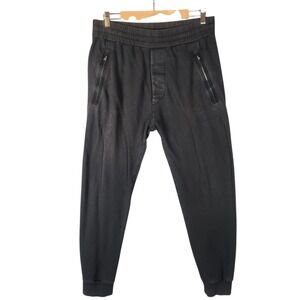 Acne Studios Johna Joggers Men's Size L Black Cotton Zipper Pocket